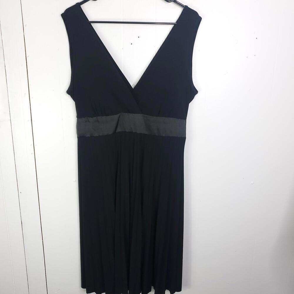 Vintage Dress Womens 1X Taboo Babydoll Empire Waist Y2K Accordion Skirt Pleating